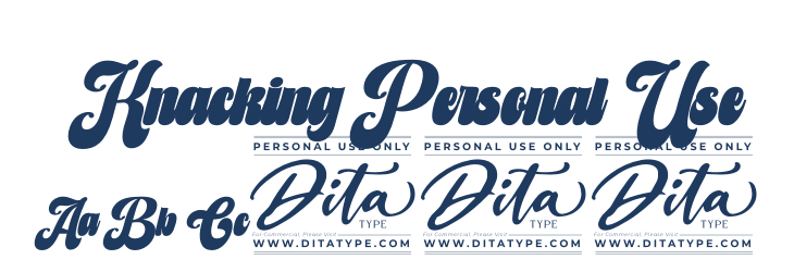 Knacking Personal Use Font Preview