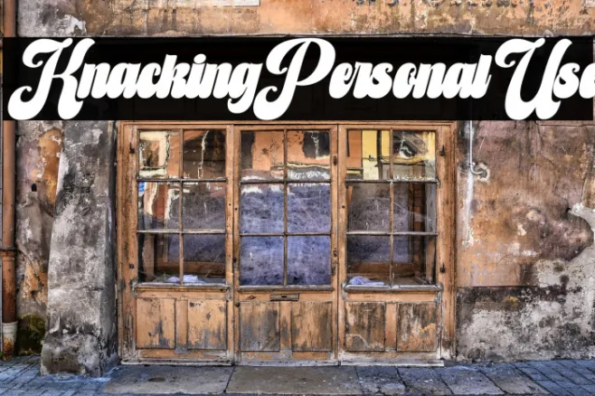 Knacking Personal Use Example 1