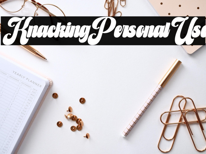 Knacking Personal Use Example 3