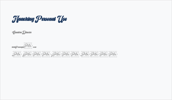 Knacking Personal Use Business Card