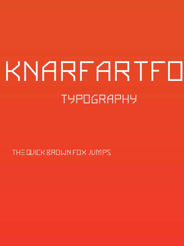 KnarfArtFont-Bold Poster