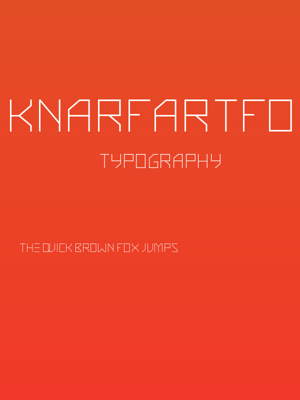 KnarfArtFont-Regular Poster