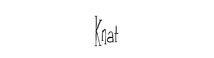 Knat  font caratteri gratis