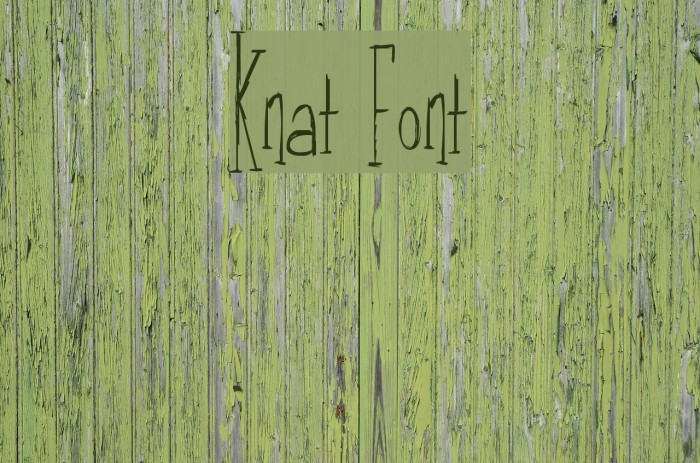 Knat Font examples