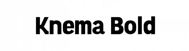 Knema Bold  フリーフォントのダウンロード