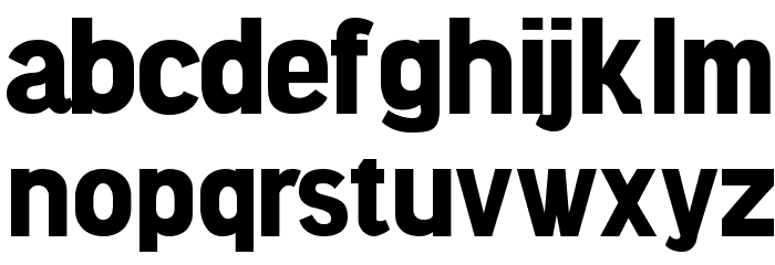 Knema Bold Font LOWERCASE