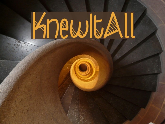 KnewItAll Font examples