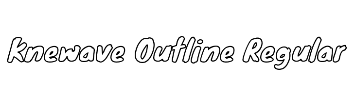 Knewave Outline Regular  Скачать бесплатные шрифты