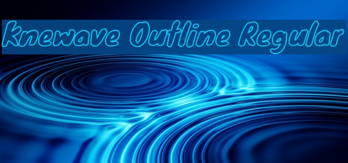 Knewave Outline Regular Font examples