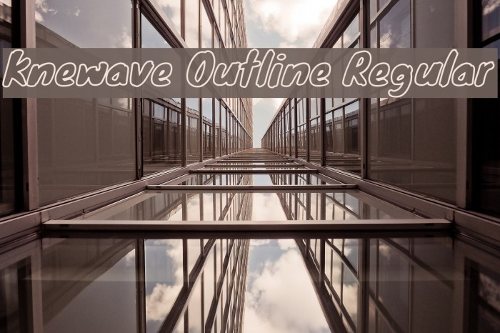 Knewave Outline Regular Font examples