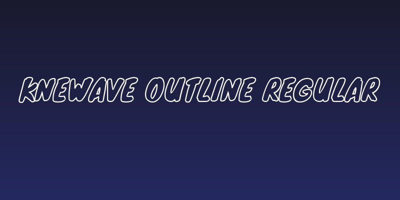 Knewave Outline Regular Social Header