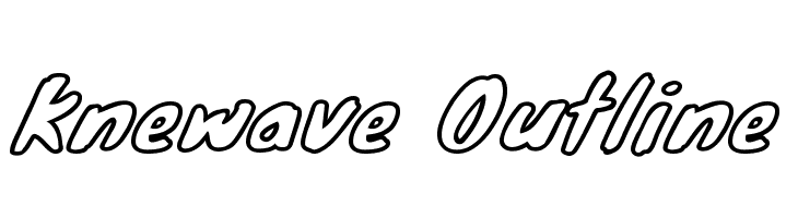 Knewave Outline  Descarca Fonturi Gratis