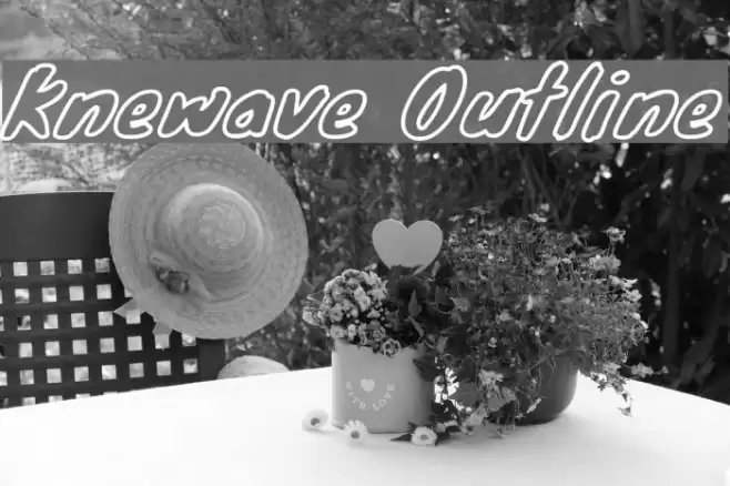 Knewave Outline Font examples