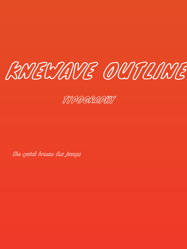 Knewave Outline Poster
