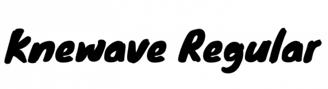Knewave Regular  Free Fonts Download