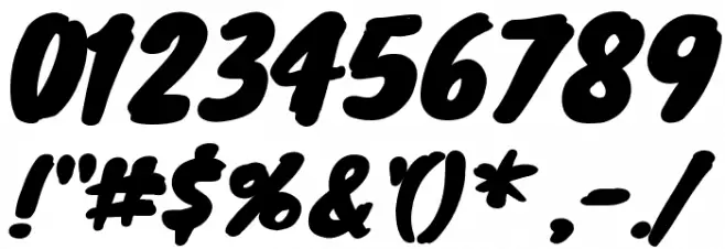 Knewave Regular Font OTHER CHARS