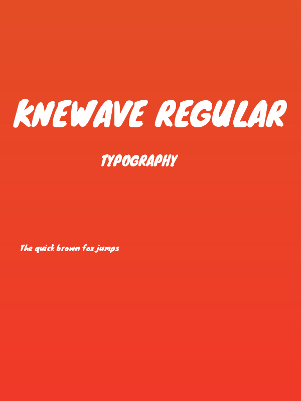 Knewave Regular Poster