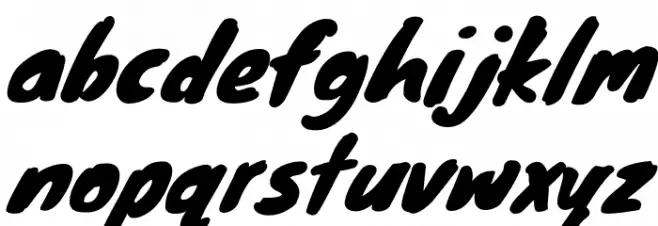 Knewave फ़ॉन्ट लोअरकेस