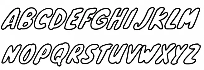 KnewaveOutline 字体 大写