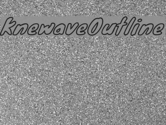 KnewaveOutline Font examples