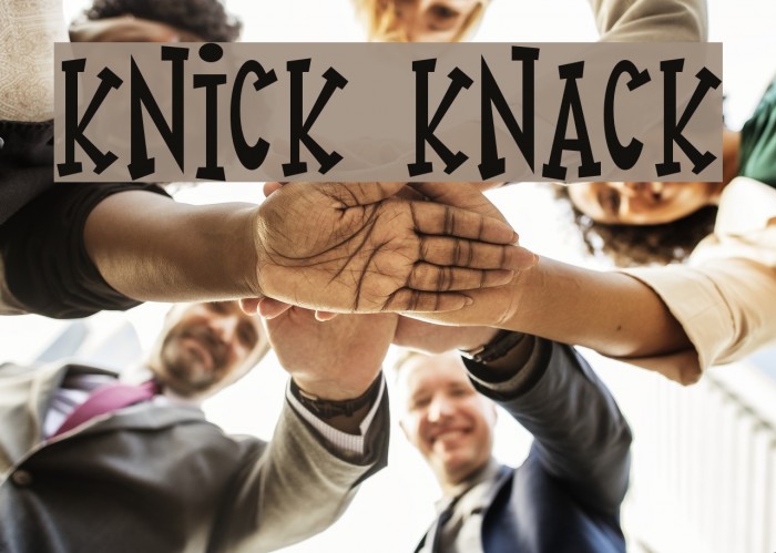 Knick Knack Font examples