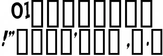 Knick O Teen Font OTHER CHARS