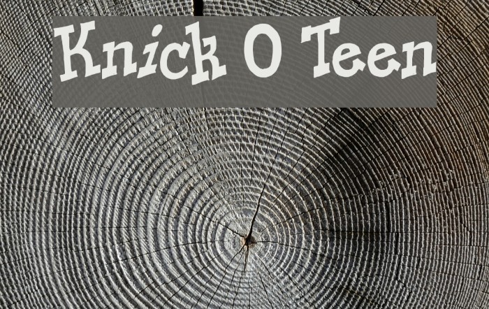 Knick O Teen Example 2