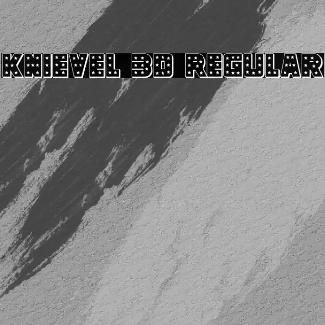 Knievel 3D Regular Font examples
