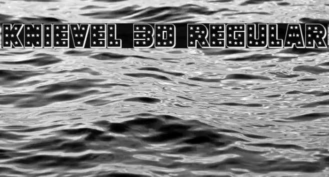 Knievel 3D Regular Font examples