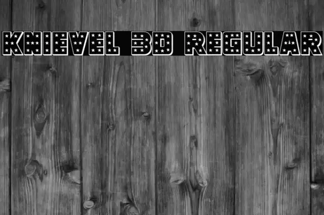 Knievel 3D Regular Font examples