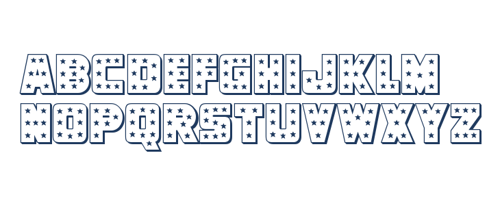 Knievel 3D Regular Lowercase