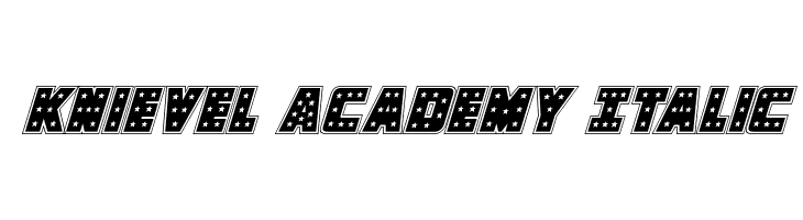 Knievel Academy Italic  لخطوط تنزيل