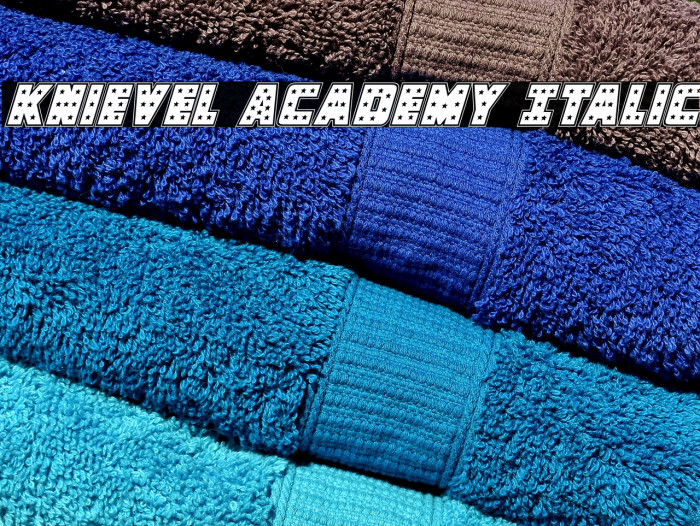 Knievel Academy Italic Font examples