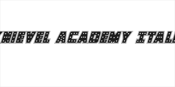 Knievel Academy Italic Logo