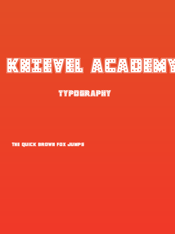 Knievel Academy Poster