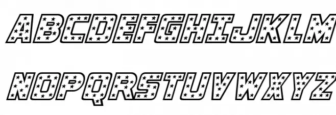 Knievel Italic خط أحرف كبيرة