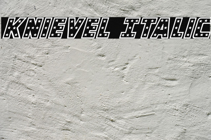 Knievel Italic Example 1