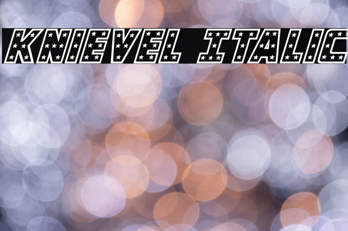 Knievel Italic Example 2
