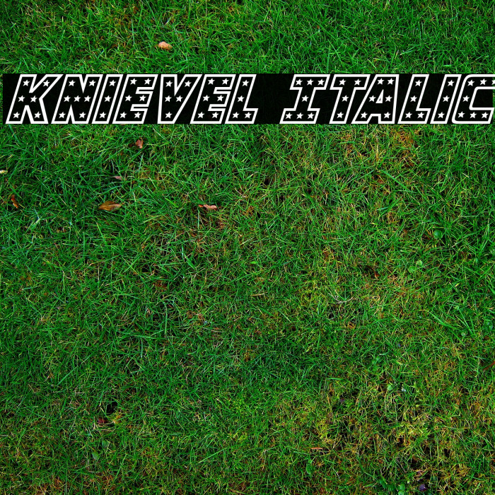 Knievel Italic Example 3
