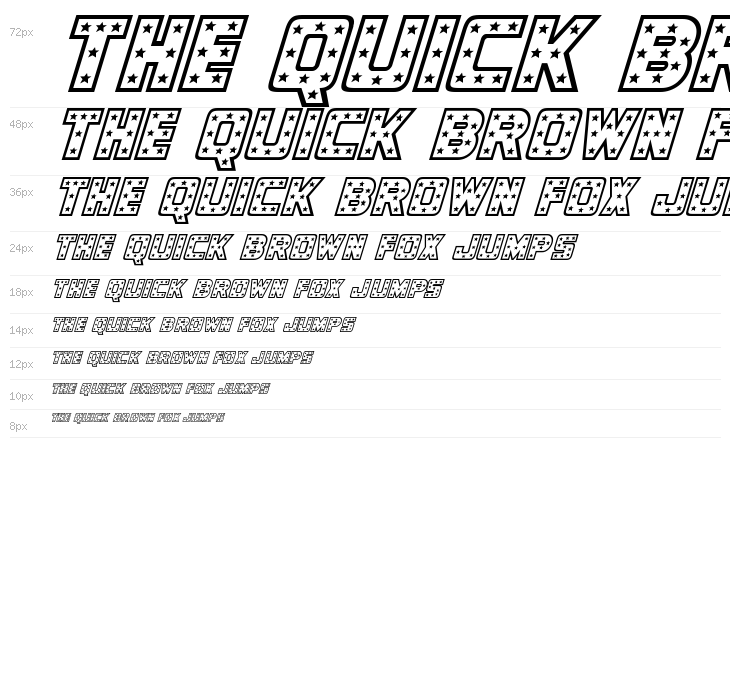 Knievel Italic Waterfall