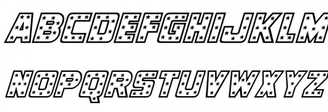 Knievel Italic Font Litere mici