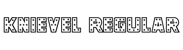 Knievel Regular  font caratteri gratis