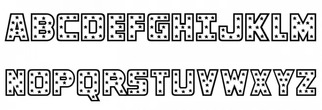 Knievel Regular Font Litere mari