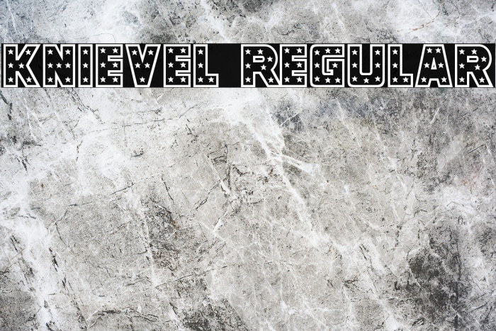 Knievel Regular Font examples