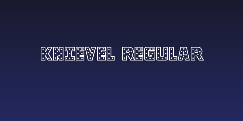 Knievel Regular Social Header