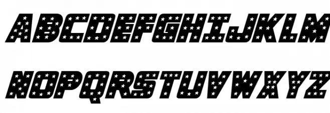 Knievel Solid Italic Schriftart Groß