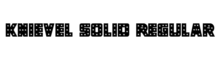 Knievel Solid Regular  Скачать бесплатные шрифты