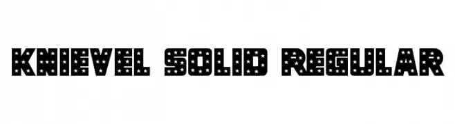 Knievel Solid Regular  Free Fonts Download