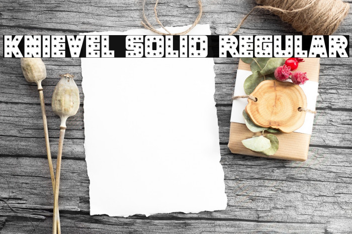 Knievel Solid Regular Font examples