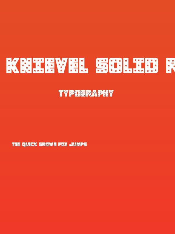 Knievel Solid Regular Poster